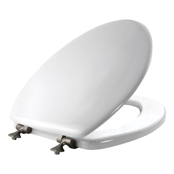 Mayfair Mayfair by Bemis Edgewater Elongated White Enameled Wood Toilet Seat 144BN-000 - main
